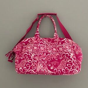 Vera Bradley Pink and White Quilted Bag